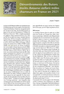 Dénombrement des Butors étoilés mâles chanteurs en France en 2021 – Ornithos